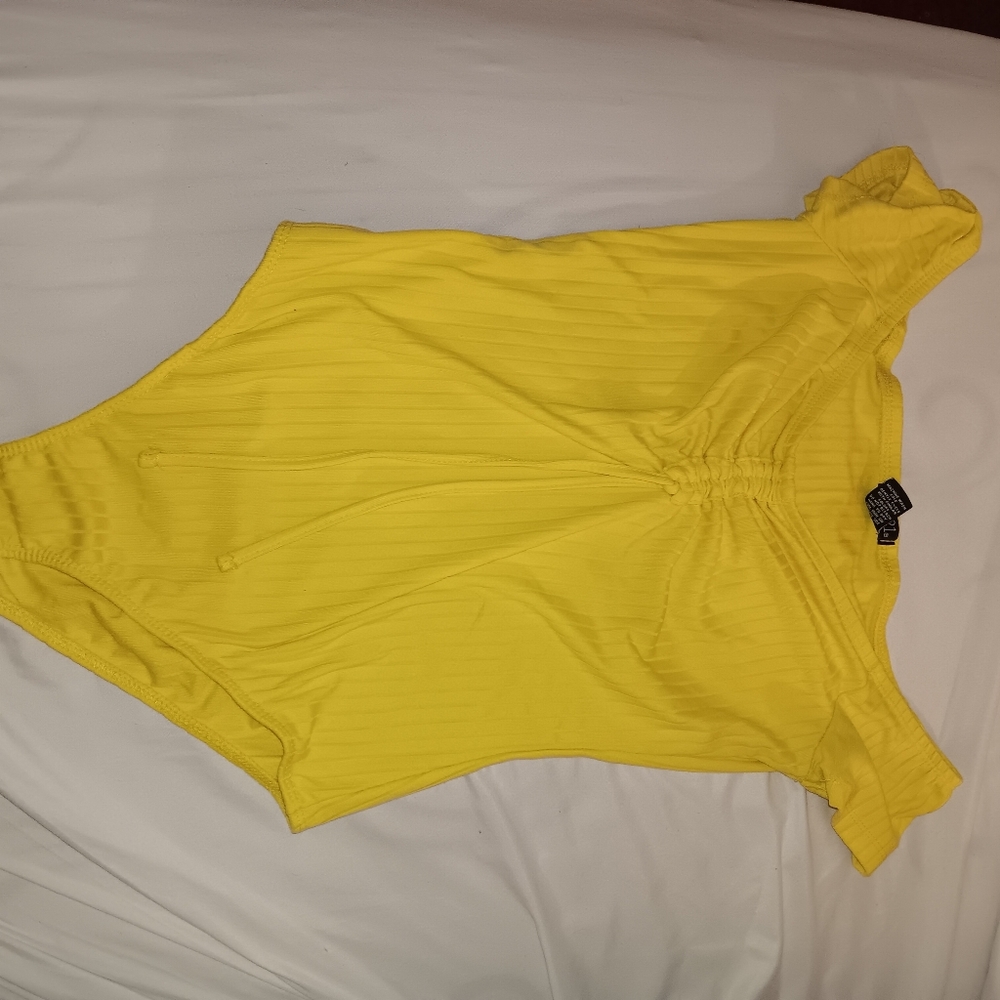 Yellow bodysuit